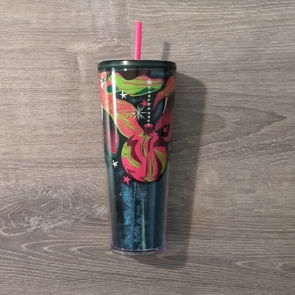 Starbucks silicone straw topper holiday cup